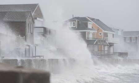 fuerte oleaje en Massachusetts