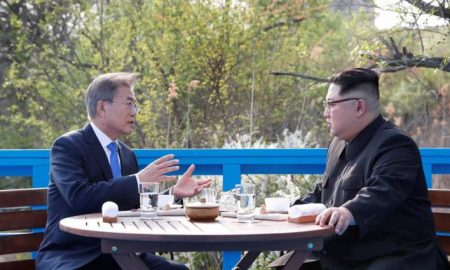 Moon Jae in y Kim Jong un