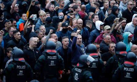 manifestantes en alemania