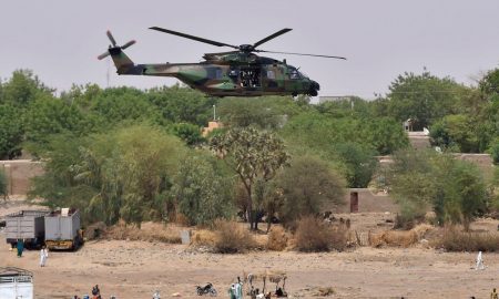 Helicoptero en Gao Mali