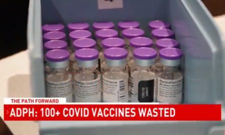 vacunas desechadas en Alabama