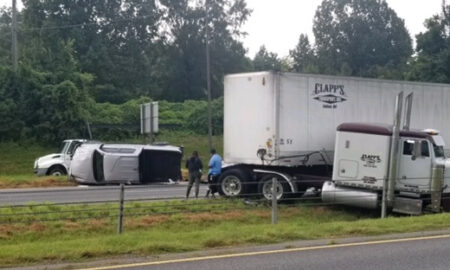 Vehículo de 18 ruedas involucrado en accidente en la I-59 norte