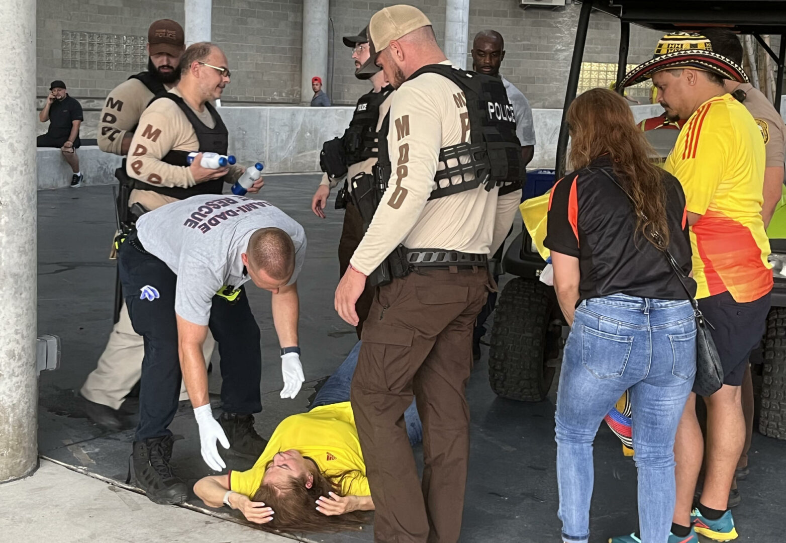 La Policía de Miami detuvo a 27 individuos tras el desorden durante la final de la Copa América