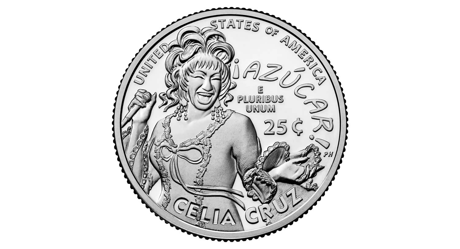 Moneda en reconocimiento a Celia Cruz es emitida en Estados Unidos