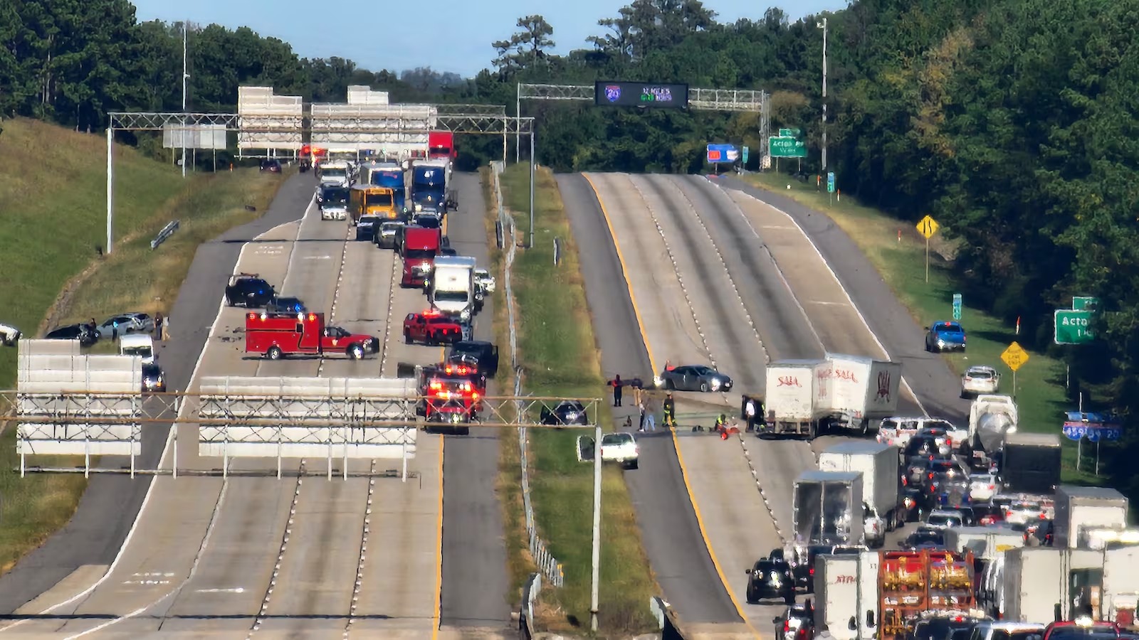 Varias personas con heridas leves tras un choque de 10 vehículos en la I-459