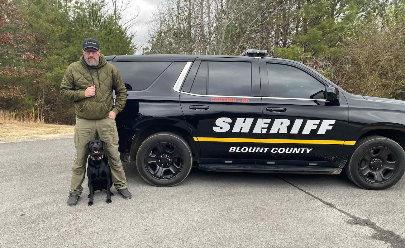 La Oficina del Sheriff del Condado de Blount incorpora un nuevo equipo K-9