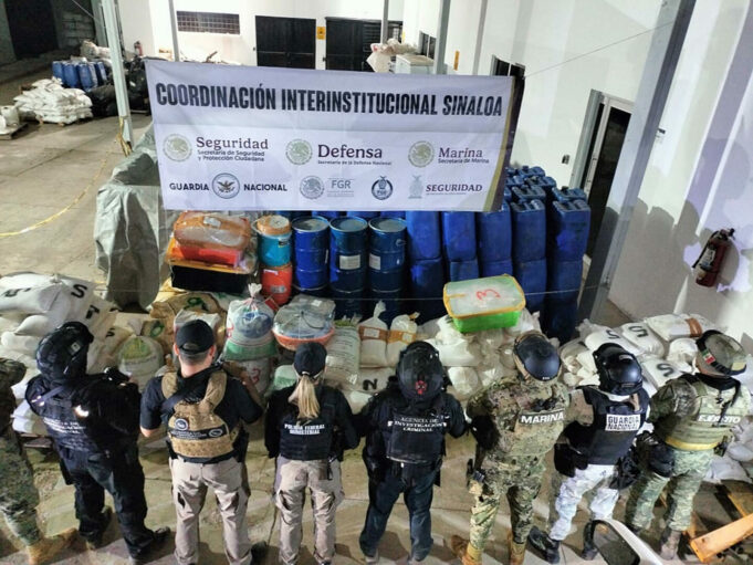El gobierno de Sheinbaum consigue el mayor decomiso de metanfetamina en Sinaloa