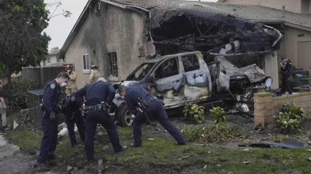 Avioneta se estrella en California dejando dos muertos y ocho personas heridas