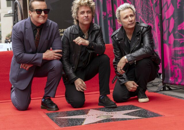 Green Day recibe una estrella en el Paseo de la Fama de Hollywood