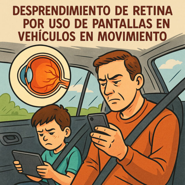 Uso de pantallas en movimiento puede causar desprendimiento de retina en adultos y niños