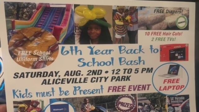 Fiesta de Regreso a Clases en Aliceville, ¡a solo unos días!