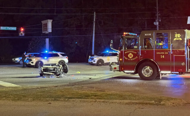 Hombre herido en accidente de motocicleta en Memorial Parkway