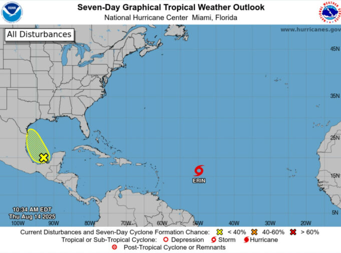 La tormenta tropical Erin se convertirá en huracán, alejándose de Puerto Rico La tormenta tropical Erin se convertirá en huracán, alejándose de Puerto Rico