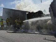 La policía de Pelham emite una advertencia tras el incendio de un camión de 18 ruedas La policía de Pelham emite una advertencia tras el incendio de un camión de 18 ruedas