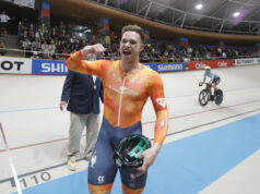 Lavreysen campeón mundial de keirin; Quintero sin podio por caída Lavreysen campeón mundial de keirin; Quintero sin podio por caída