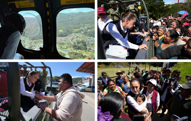 Sheinbaum reconoce la "desesperación" en México por inundaciones con 64 muertos
