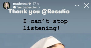 Madonna llama a Rosalía una visionaria por su nuevo álbum Madonna llama a Rosalía una visionaria por su nuevo álbum
