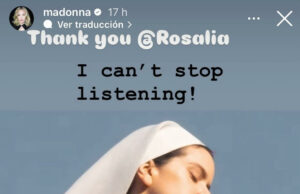 Madonna llama a Rosalía una visionaria por su nuevo álbum Madonna llama a Rosalía una visionaria por su nuevo álbum