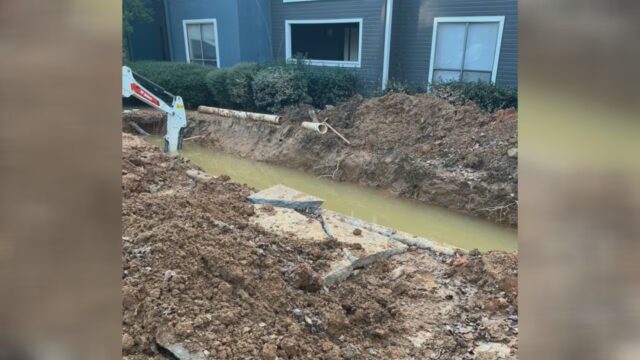 Apartamento en Hoover sin agua corriente en Acción de Gracias