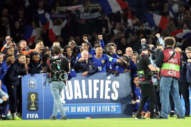 4-0. Francia, clasificada para el Mundial de 2026 tras golear en casa a Ucrania Francia golea 4-0 a Ucrania y asegura su clasificación para el Mundial 2026