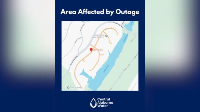 Corte de agua programado en vecindario de Hoover