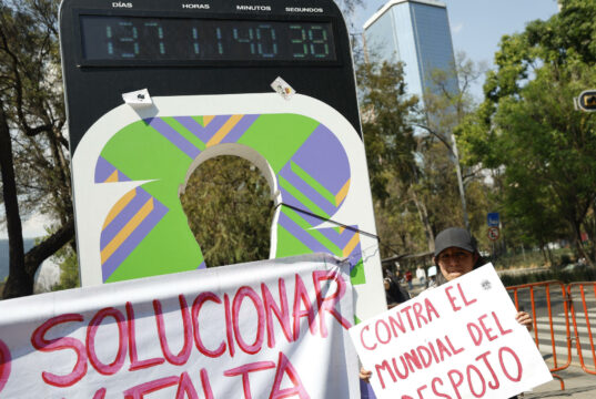 Activistas mexicanos convocan boicot al Mundial por denuncias de despojo y gentrificación Activistas mexicanos convocan boicot al Mundial por denuncias de despojo y gentrificación