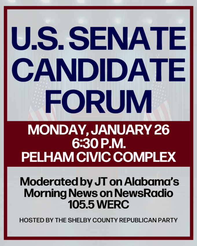 El Partido Republicano del Condado de Shelby será el anfitrión del foro para candidatos al Senado estadounidense El Partido Republicano del Condado de Shelby será el anfitrión del foro para candidatos al Senado estadounidense