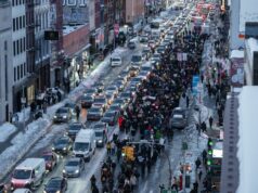 Multitudinarias marchas en Nueva York durante la jornada de apoyo nacional a Mineápolis Multitudinarias marchas en Nueva York durante la jornada de apoyo nacional a Mineápolis
