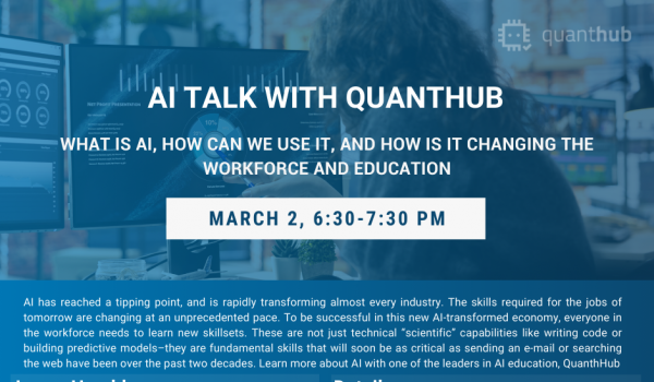 La Biblioteca Pública de Homewood presenta una charla sobre IA con QuantHub La Biblioteca Pública de Homewood presenta una charla sobre IA con QuantHub