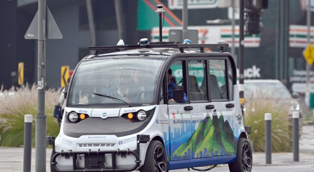 Monterrey estrena el primer vehículo autónomo de transporte público latinoamericano Monterrey estrena el primer vehículo autónomo de transporte público latinoamericano