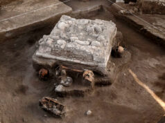 Descubren altar tolteca con restos humanos en obra ferroviaria de México Descubren altar tolteca con restos humanos en obra ferroviaria de México