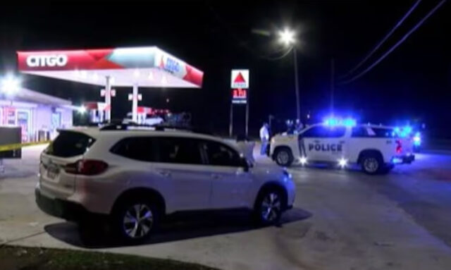 Hombre baleado en gasolinera de Midfield, mujer detenida