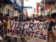Migrantes en la frontera sur de México recrean Viacrucis para denunciar crisis humanitaria Migrantes en la frontera sur de México recrean Viacrucis para denunciar crisis humanitaria