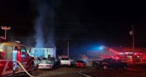 Taller mecánico destruido por un incendio en el condado de Bibb Taller mecánico destruido por un incendio en el condado de Bibb