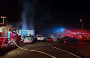 Taller mecánico destruido por un incendio en el condado de Bibb Taller mecánico destruido por un incendio en el condado de Bibb