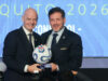 Conmebol solicita a Gianni Infantino postularse para la reelección en la FIFA Conmebol solicita a Gianni Infantino postularse para la reelección en la FIFA