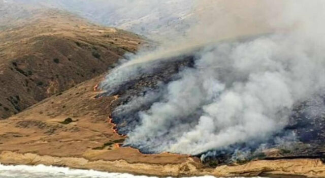 Feroz incendio forestal provoca la evacuación de miles en el sur de California Feroz incendio forestal provoca la evacuación de miles en el sur de California