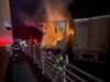 Incendio en Clay destruye miles de dólares en donaciones Tráileres de almacenamiento de camiones dañados por el fuego fuera de una tienda comunitaria en Clay.
