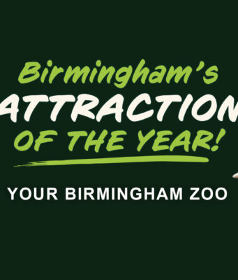 Alabama celebra el 4 de julio con entradas gratis al zoo Letrero oficial del Zoo de Birmingham en Alabama que destaca al parque como la atracción del año.