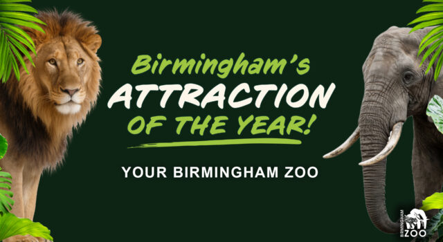 Alabama celebra el 4 de julio con entradas gratis al zoo Letrero oficial del Zoo de Birmingham en Alabama que destaca al parque como la atracción del año.