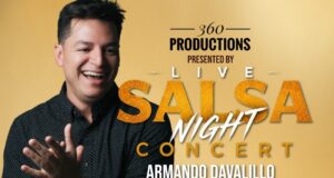 Concierto de salsa en Huntsville 2026: Entradas y artistas Póster de Live Salsa Night Concert en Huntsville con Armando Davalillo, Enimer Rodríguez y Eduardo Márquez.