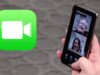 Estafas por FaceTime en Alabama roban datos biométricos Celular mostrando una videollamada de FaceTime entre un adulto mayor y una mujer, junto al logo verde de la aplicación.