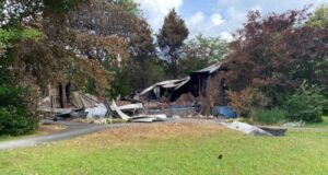Incendio de vivienda en Shiloh deja una mujer fallecida Restos calcinados y escombros de una vivienda destruida por un incendio en el condado de Marion.