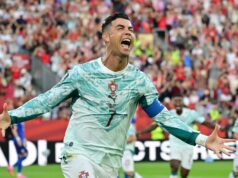 Cristiano Ronaldo guía a Portugal a cuartos del Mundial Cristiano Ronaldo celebra con euforia tras anotar gol durante el partido de Portugal contra Croacia en el Mundial 2026.