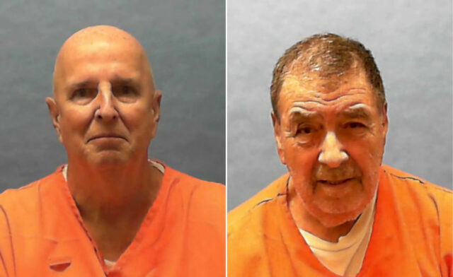 Retratos judiciales de James Duckett y Dominick Occhicone, reos sometidos a ejecución en Florida.