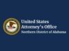Alabama procesa a cinco personas por explotación infantil Sello oficial de la Oficina del Fiscal de los Estados Unidos para el Distrito Norte de Alabama sobre fondo azul.