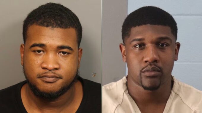 Arrestan a dos hombres con drogas y armas en Birmingham Fichas policiales de Patrick Coleman Jr. y D’Andre Glasco, arrestados por drogas y armas en Birmingham, Alabama.