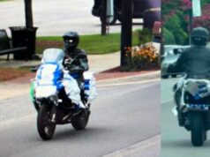 Robo al banco PNC de Springville moviliza al FBI Sospechoso del robo al banco PNC conduciendo una motocicleta con envolturas blancas y azules en Springville, Alabama.