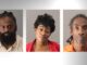 Policía de Birmingham clausura negocio ilegal y arresta a tres Fotos policiales de los tres sospechosos arrestados en el operativo de Birmingham: dos hombres y una mujer.