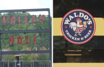 Waldo’s Chicken creará 40 empleos en Chelsea Letrero del complejo Valley Post y logotipo oficial del restaurante Waldo's Chicken and Beer en Chelsea.